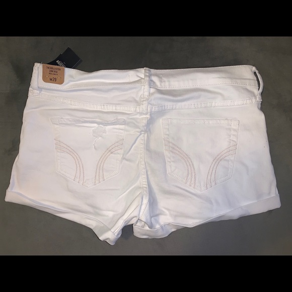 Hollister White Shorts low rise midi 9 29 NWT - Picture 2 of 3